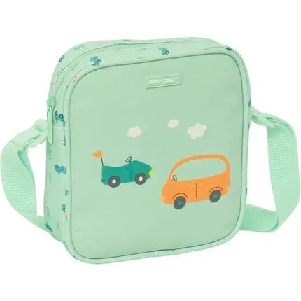 Sac bandoulière enfant style jungle, beige, avec bandoulière ajustable