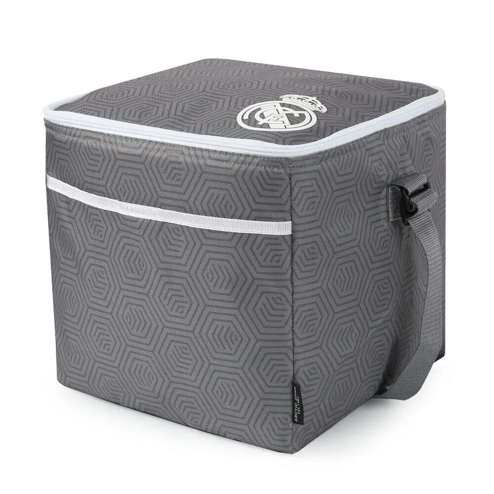 Faltbare Real Madrid Lunchtasche für Erwachsene, Polyester, Grau 3/6