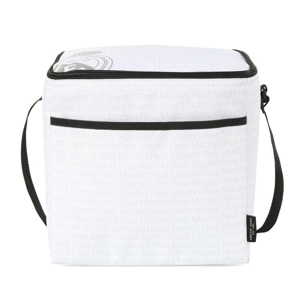 Bolsa Porta Alimentos Plegable Infantil Real Madrid Poliéster Blanca 4/4