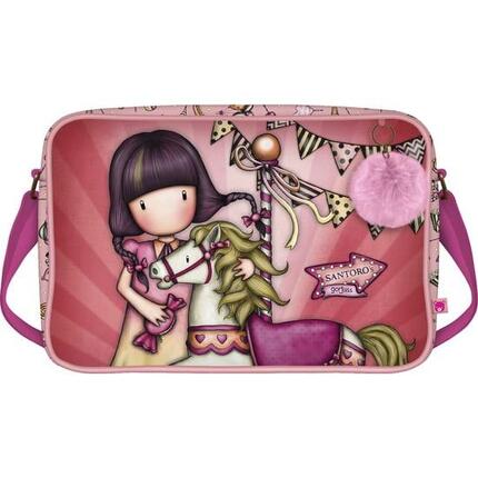 Trolls 3 Kinder-Schultertasche mit verstellbarem Schultergurt, Rosa
