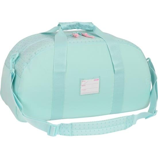 Bolsa de praia infantil Frozen 2 com zíper e alças de corda turquesa. 2/3