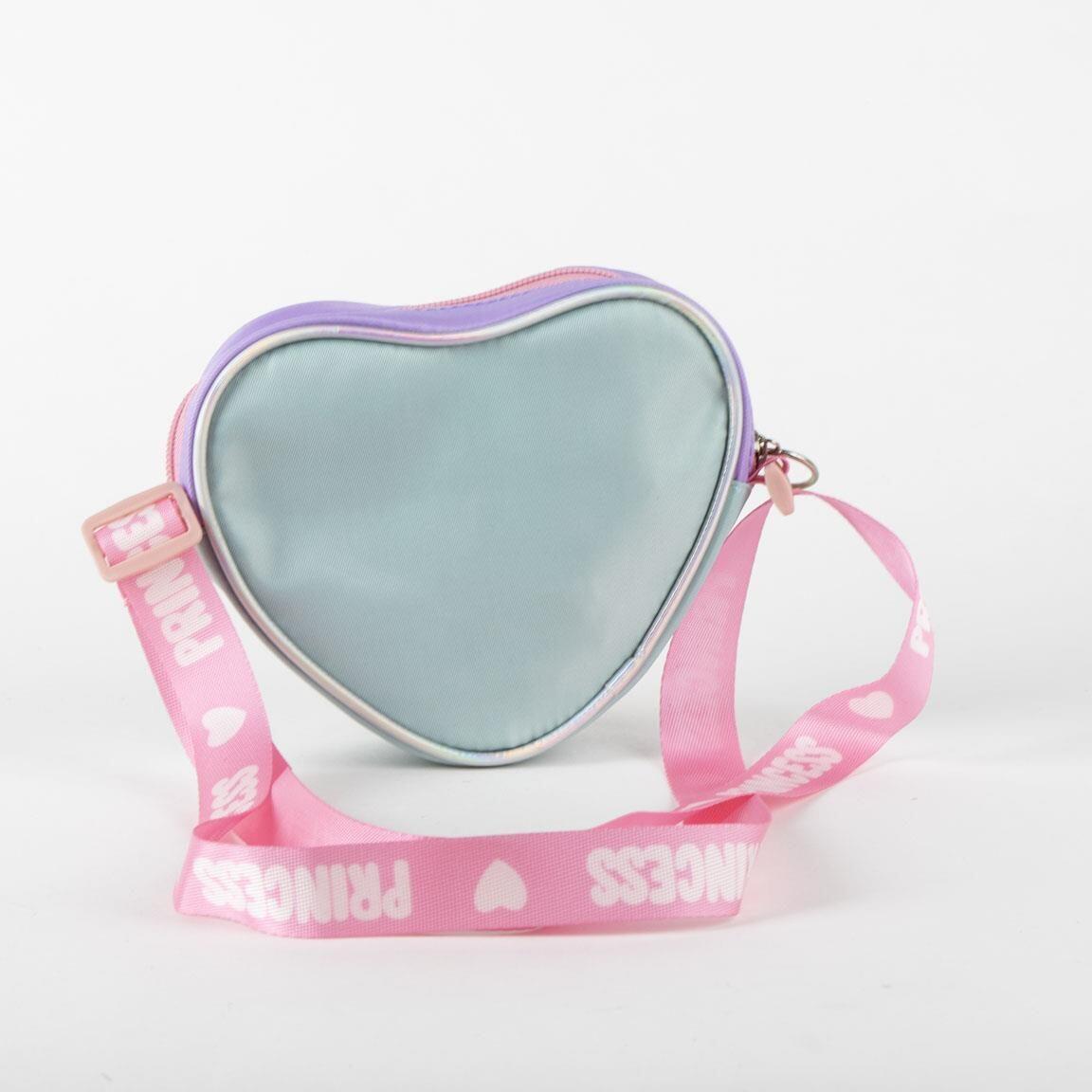 Sac à main enfant Princesse Cœur avec bandoulière réglable en polyester, lilas 2/5
