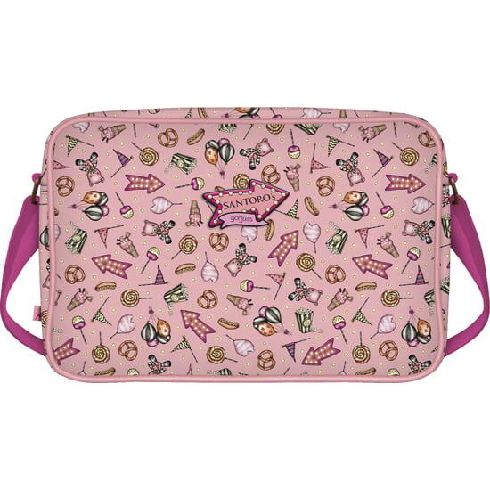 Bolsa infantil Trolls 3 com alça ajustável, rosa. 2/2
