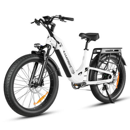 SAMEBIKE CREST Elektrofahrrad mit Blinkern, Shimano 8-Gang-Schaltung