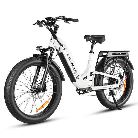 SAMEBIKE CREST Elektrofahrrad mit Blinkern, Shimano 8-Gang-Schaltung