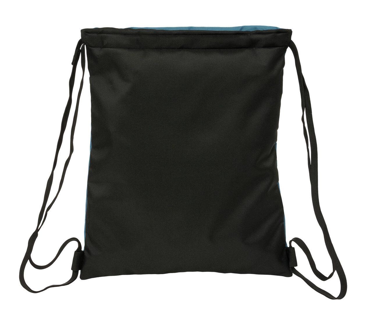 Borsa sportiva piatta con coulisse per bambini del Real Madrid, colore blu navy 2/5