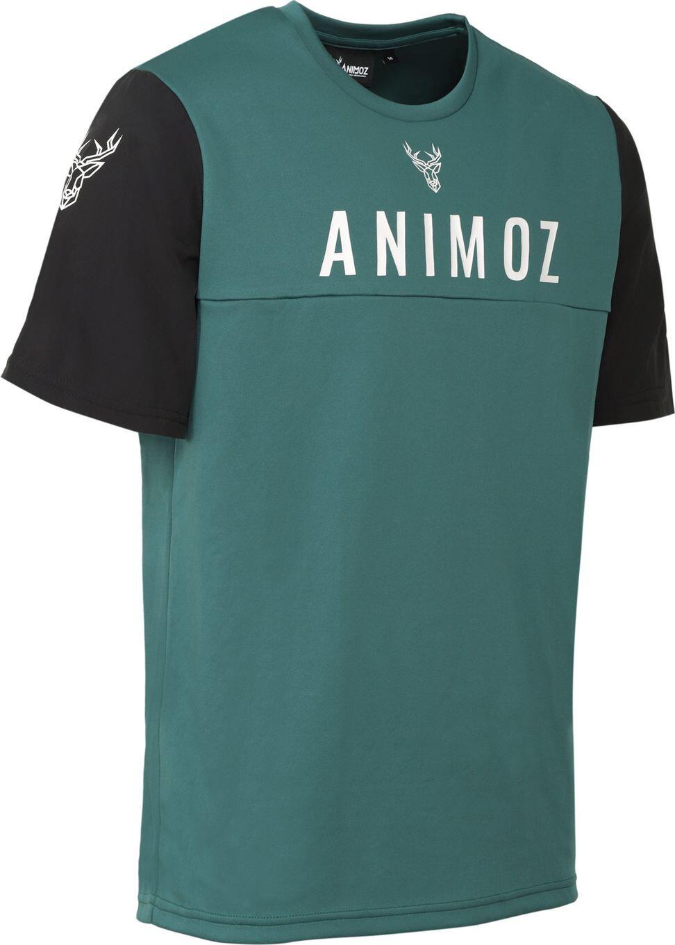 Maillot Manches Courtes Animoz Wild Vert 1/3