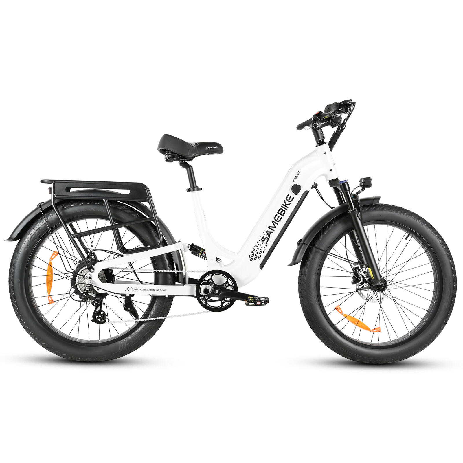 SAMEBIKE CREST Elektrofahrrad mit Blinkern, Shimano 8-Gang-Schaltung 2/6