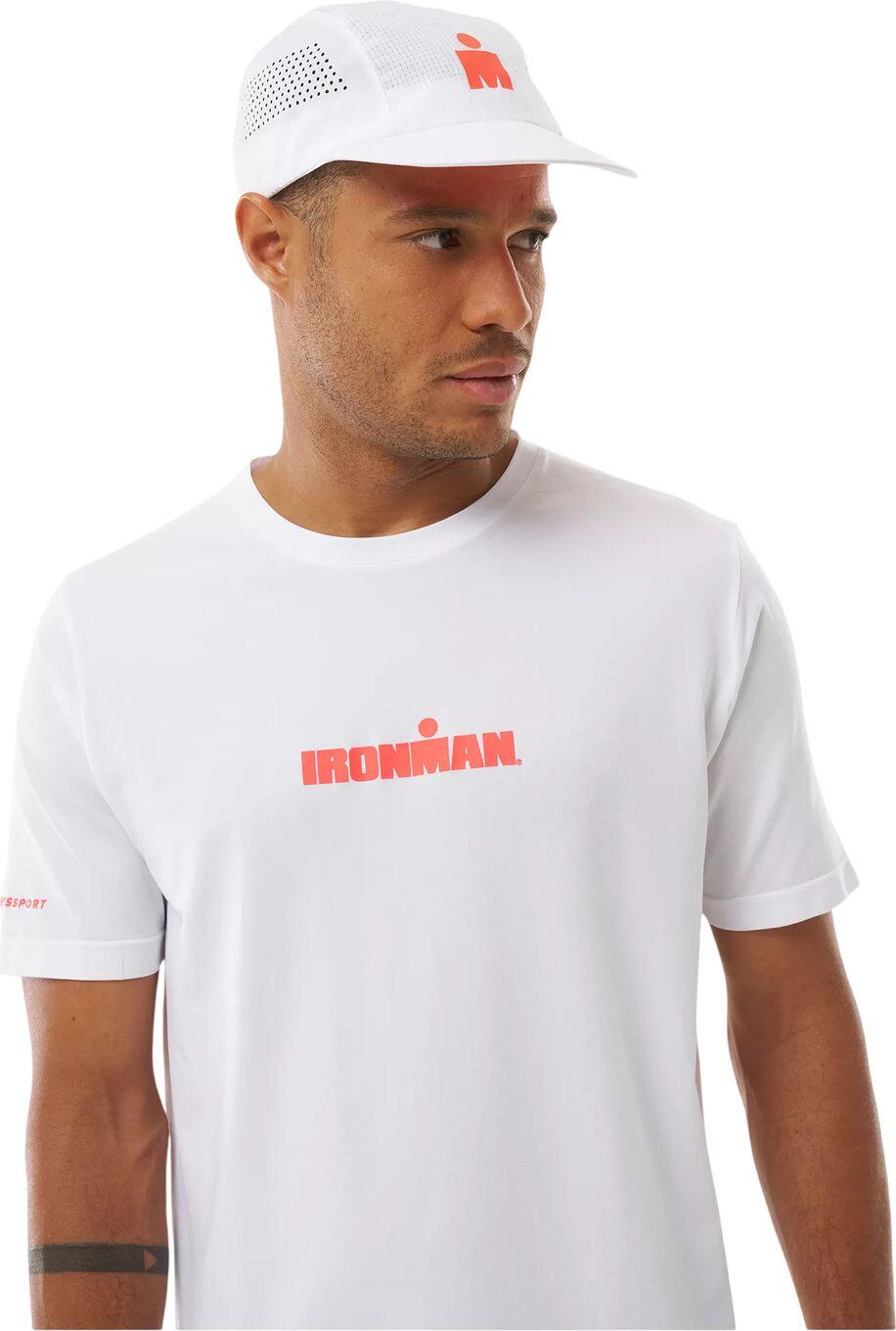 Compressport Ironman 2026-trainings-T-shirt, wit/rood 2/6