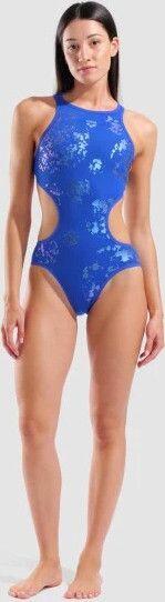 Arena One Neon damesbadpak, blauw 3/5