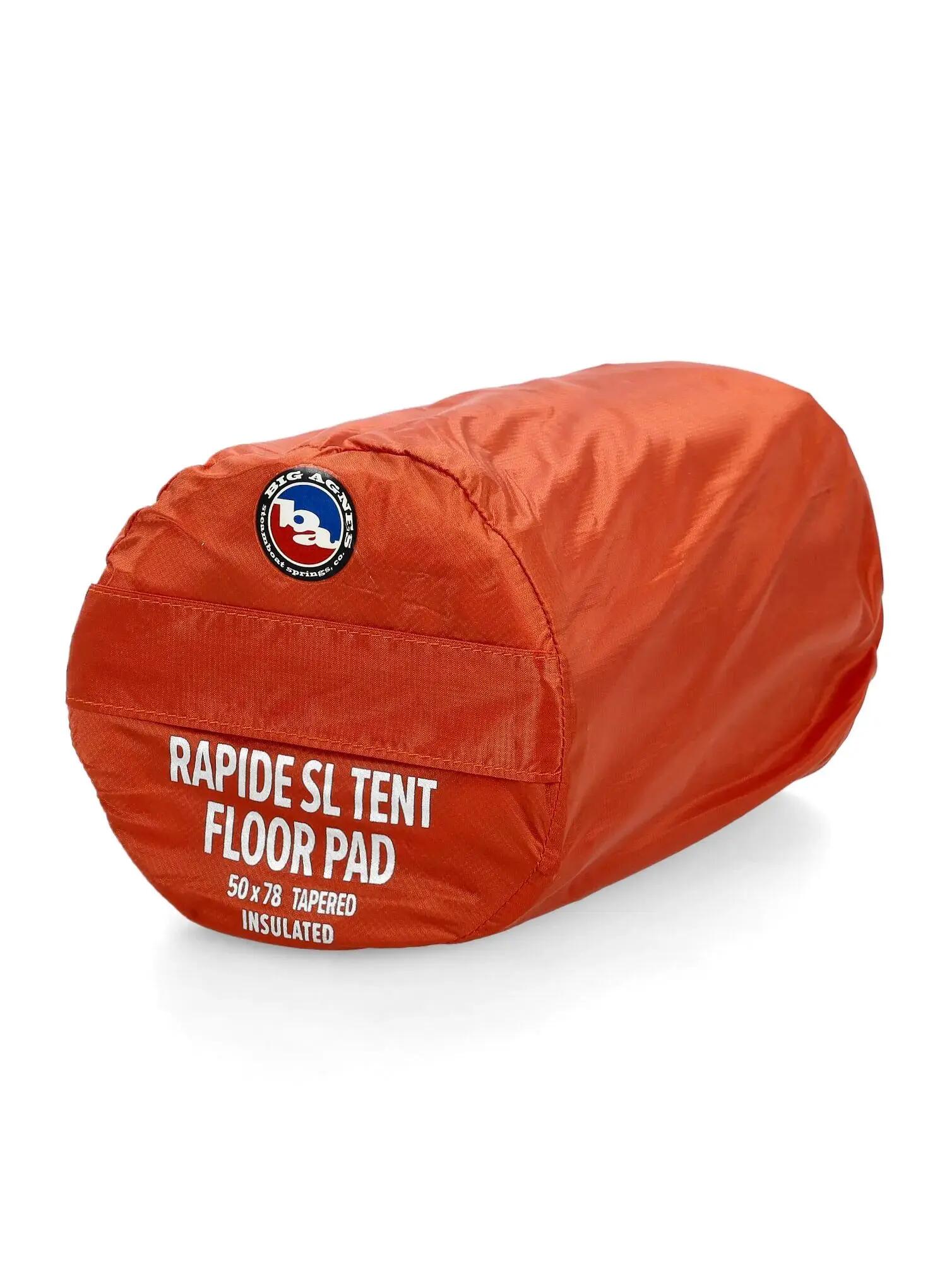 Materac dmuchany Big Agnes Rapide Sl Insulated Tent Floor Pad Tapered - orange 3/6