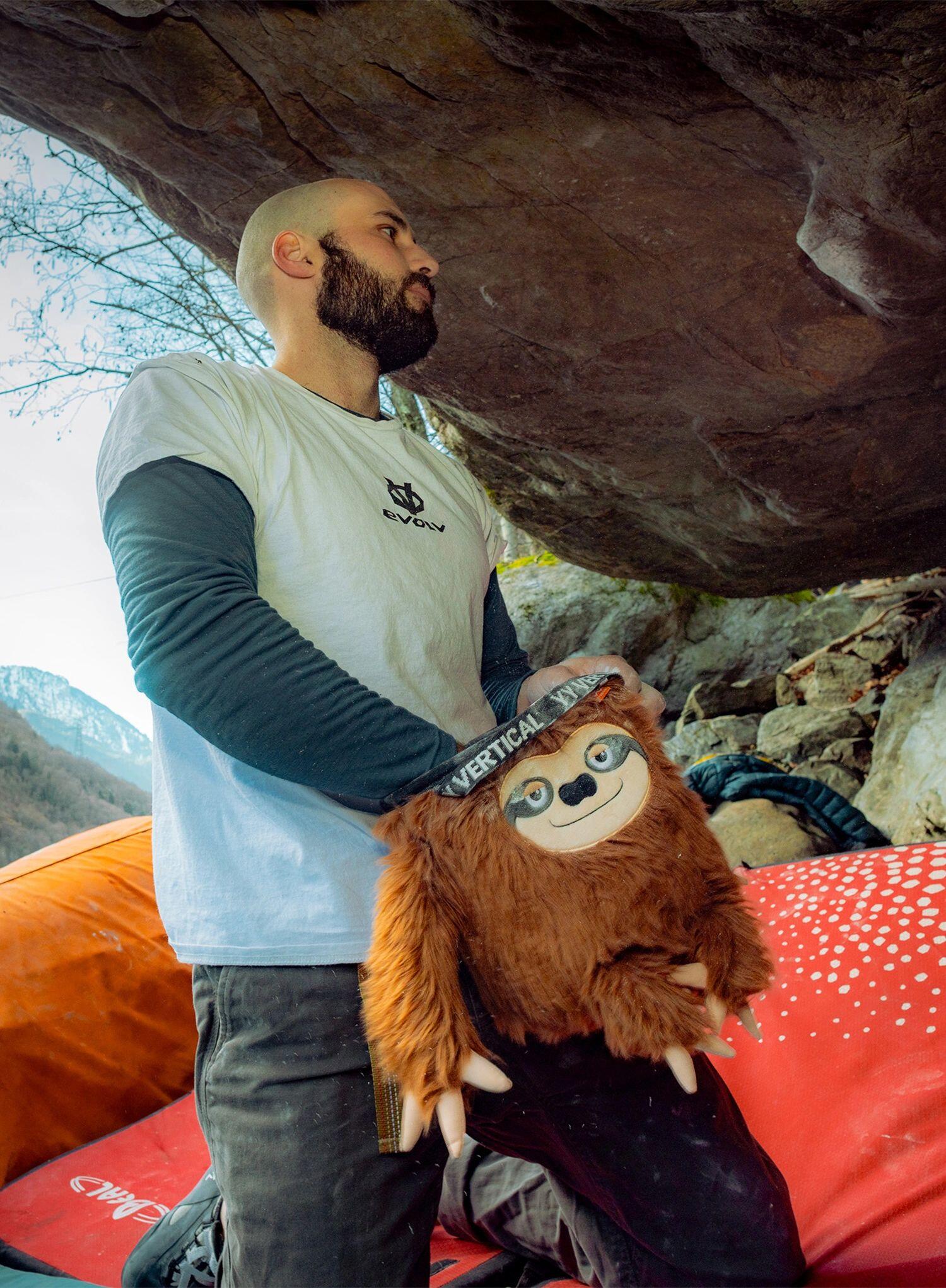 Woreczek na magnezję Y&Y Vertical Sam Boulder Sloth 2/6