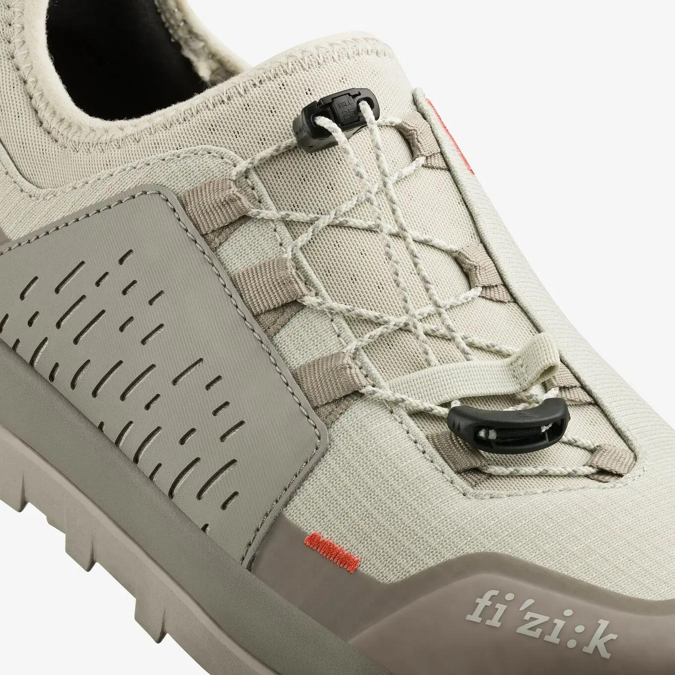 Chaussures VTT pour Pédale Plate Fizik Ergolace 2 Flat Blanc/Beige 6/7
