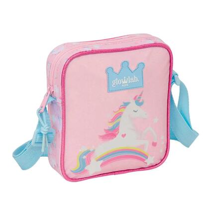 Glowlab Kids Kinder-Schultertasche mit verstellbarem Riemen und Reißverschluss