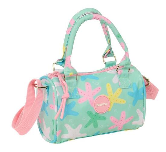 Sac de sport pour enfant avec étoiles, bandoulière et fermeture éclair, vert