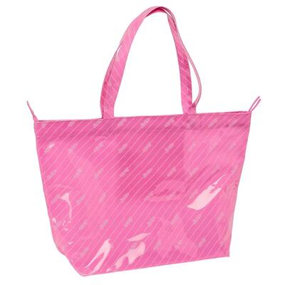 Kindershopper met dubbele hengsels en glanzende afwerking barbie roze