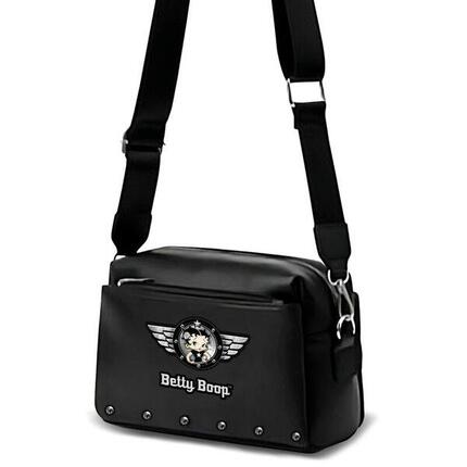 Sac bandoulière Betty Boop pour adulte avec fermeture éclair et bandoulière