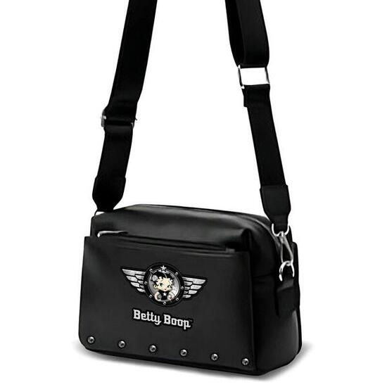 Sac bandoulière Betty Boop pour adulte avec fermeture éclair et bandoulière