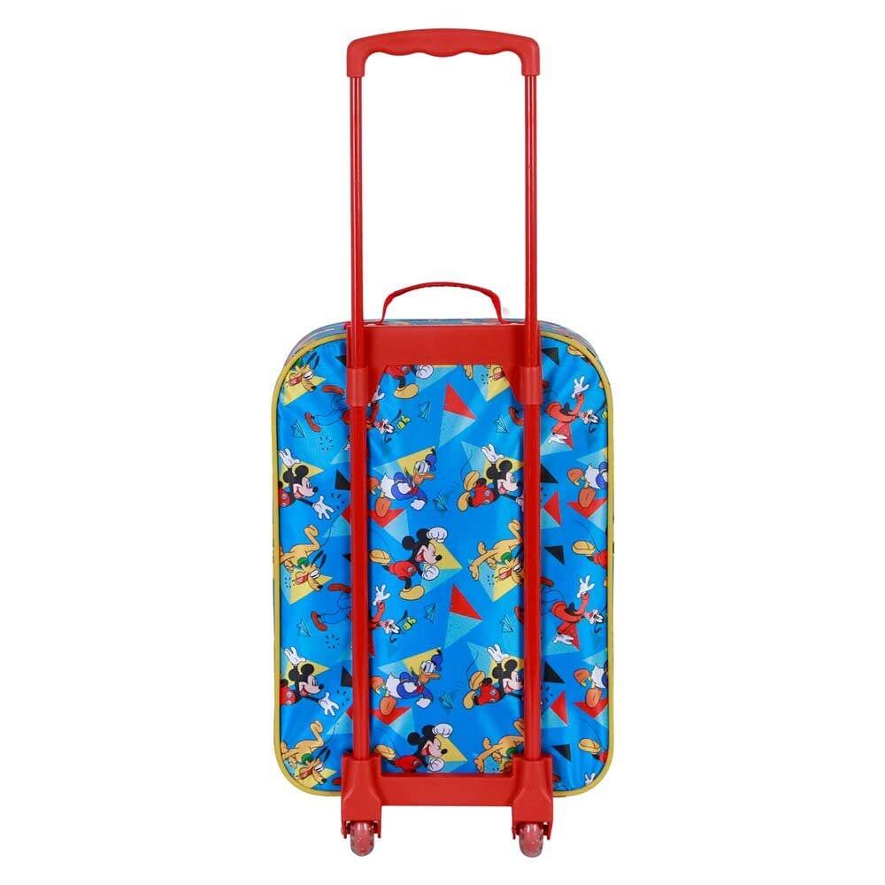 Valise à roulettes Mickey Mouse pour enfants avec relief 3D et poignée 4/7