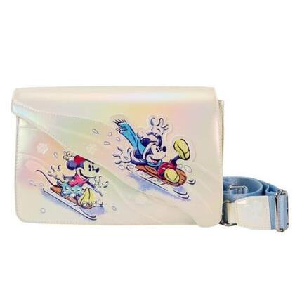 Sac bandoulière adulte Mickey et ses amis en cuir végan avec rabat magnétique