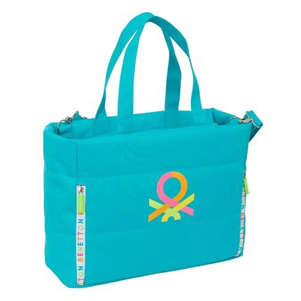 Sac de sport Benetton pour adulte avec poche pour ordinateur portable, rose