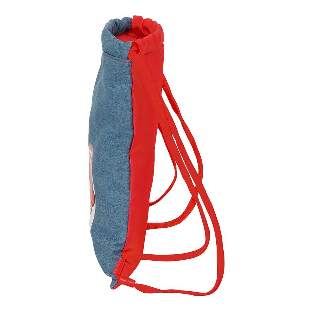 Sac De Couchage Super Mario – 150x65 Cm – 100% Polyester – Bleu Marine – Fermeture Éclair – Dès 3 Ans