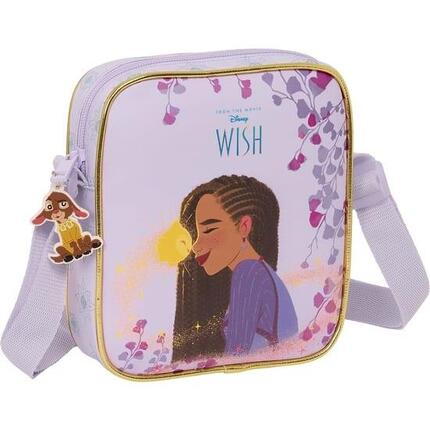 Sac bandoulière Stitch pour enfant, avec bandoulière réglable et poche avant