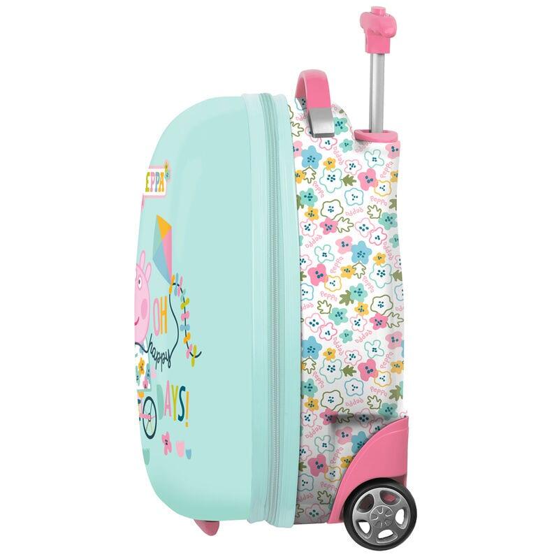 Bolsa de ombro infantil Rainbow High Paradise com alça ajustável turquesa. 3/4