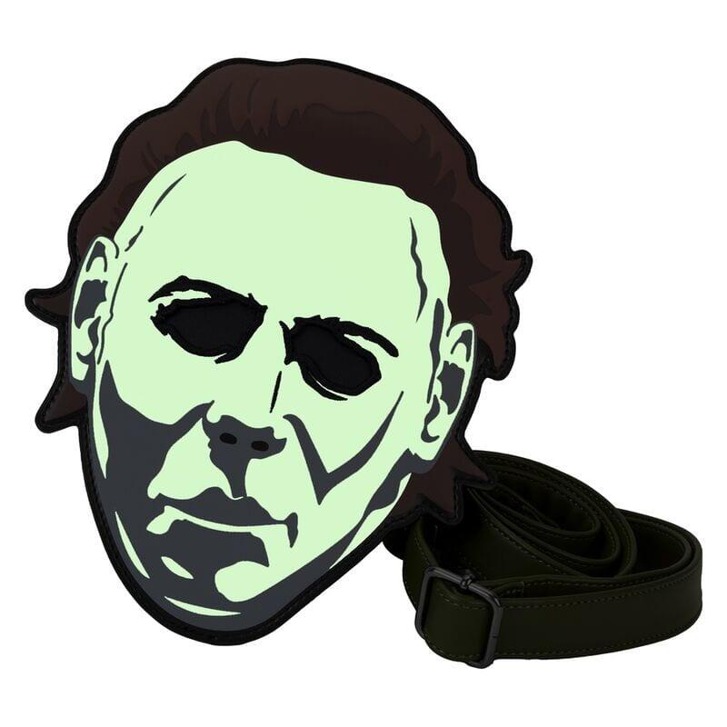 Bolsa Bandolera Adultos Michael Myers Piel Vegana con Cremallera Verde 2/4