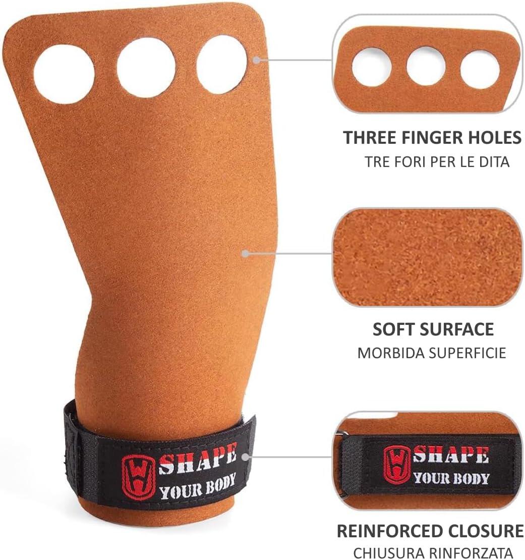 2 Para-mani per Crossfit e Sollevamento Pesi - Paracalli Grips (marrone) FF 2/4