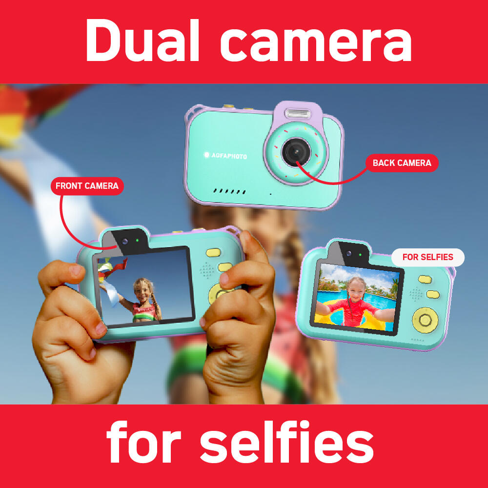 AGFAPHOTO Realikids Cam Waterproof 12MP Câmara para crianças - Azul 5/7