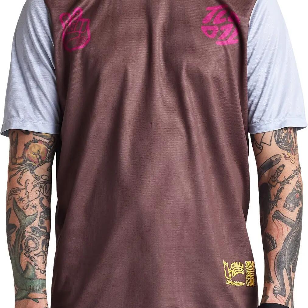 Troy Lee Designs Flowline Grey/Brown short sleeve jersey