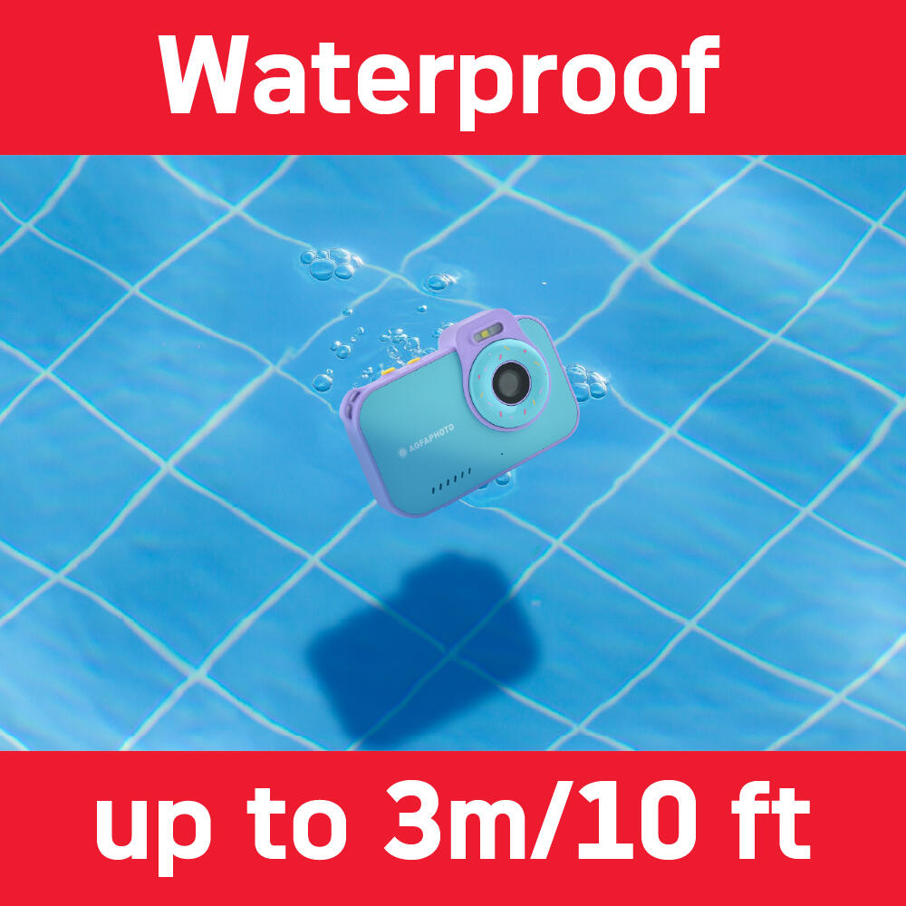 AGFAPHOTO Realikids Cam Waterproof 12MP Câmara para crianças - Azul 4/7