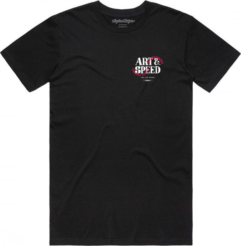 T-Shirt Manches Courtes Troy Lee Designs Pink Slips Noir 1/2
