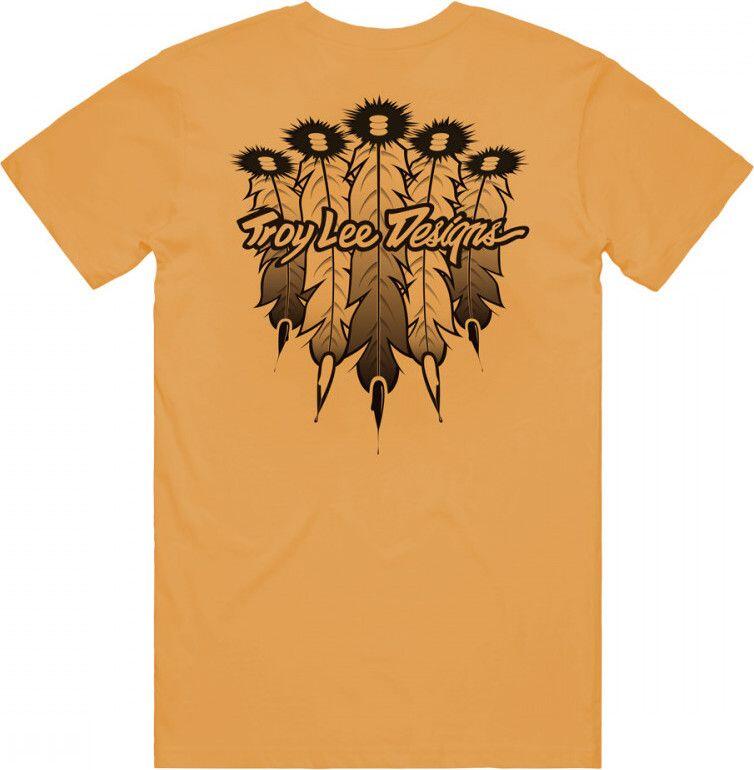 T-Shirt Manches Courtes Troy Lee Designs Feather Orange 2/2