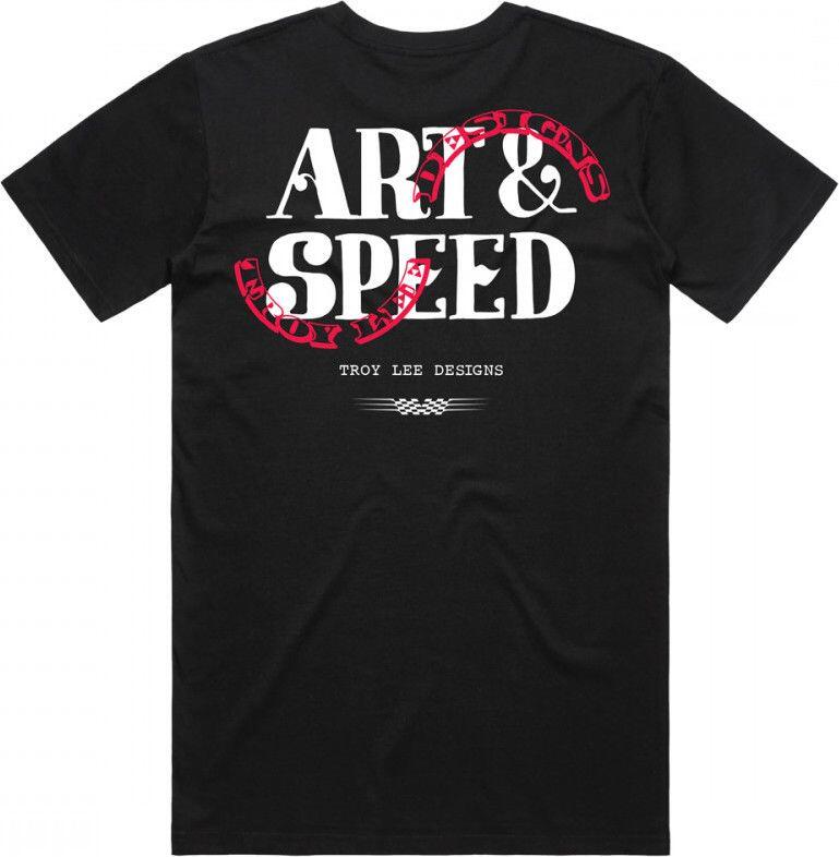 T-Shirt Manches Courtes Troy Lee Designs Pink Slips Noir 2/2
