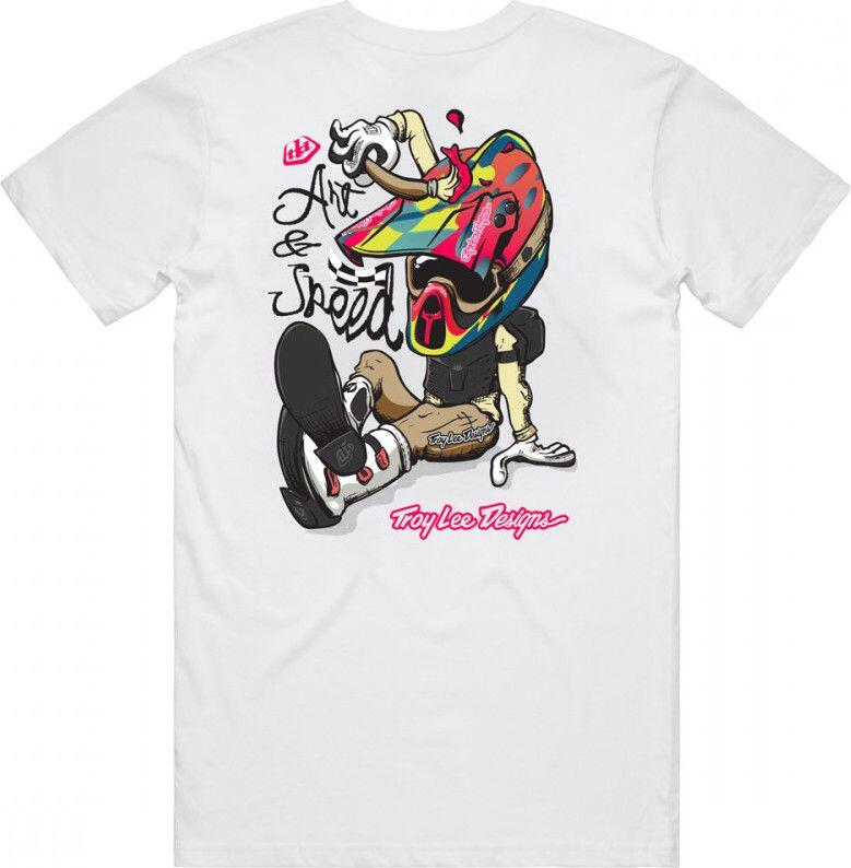 T-Shirt Manches Courtes Troy Lee Designs Heritage Blanc 2/2