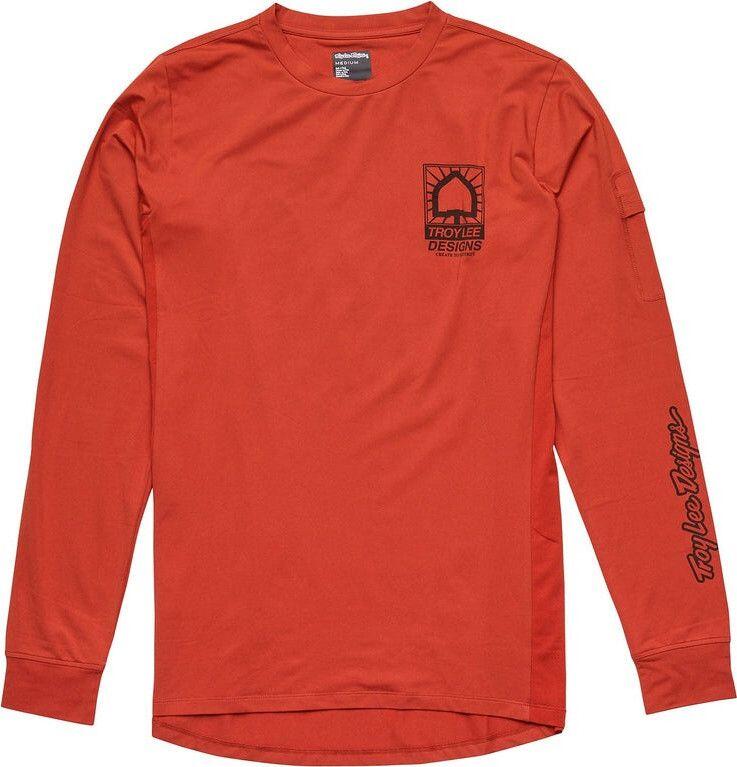 Langarm T-Shirt Troy Lee Designs Ruckus Ride Orange 4/6