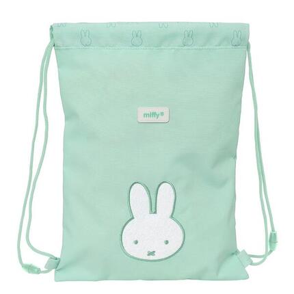 Sac de couchage plat Miffy pour enfants, en polyester recyclé, déperlant, vert