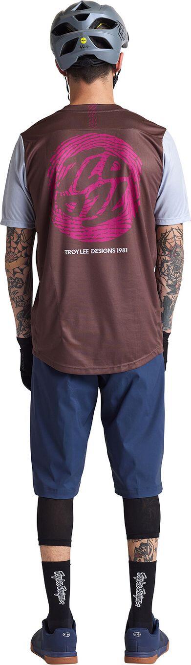 Troy Lee Designs Flowline Maglia a maniche corte Grigio/Marrone 4/6