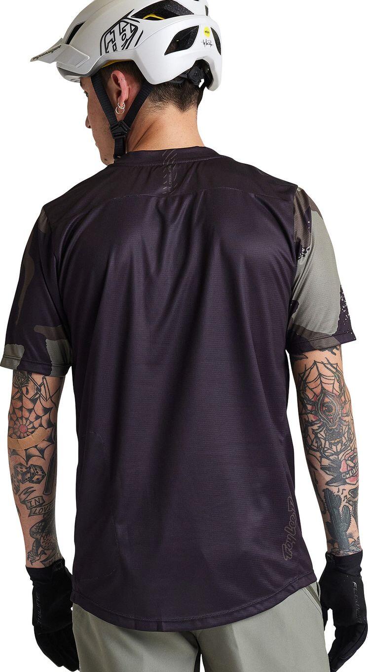 Troy Lee Designs Flowline Maglia a maniche corte Nero/Verde 5/7