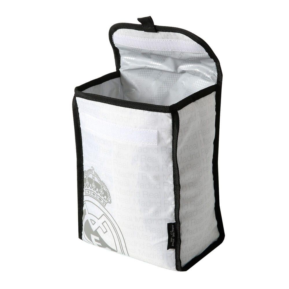 Bolsa Portaalimentos Térmica y Plegable Real Madrid Blanco 3/3