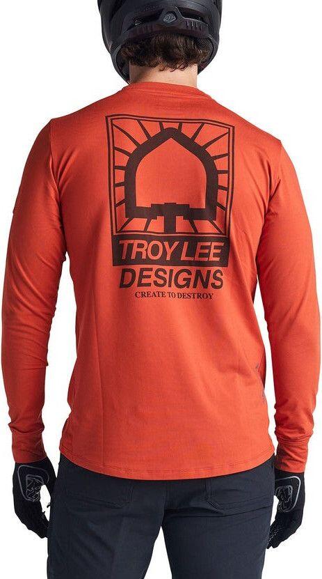 Langarm T-Shirt Troy Lee Designs Ruckus Ride Orange 2/6