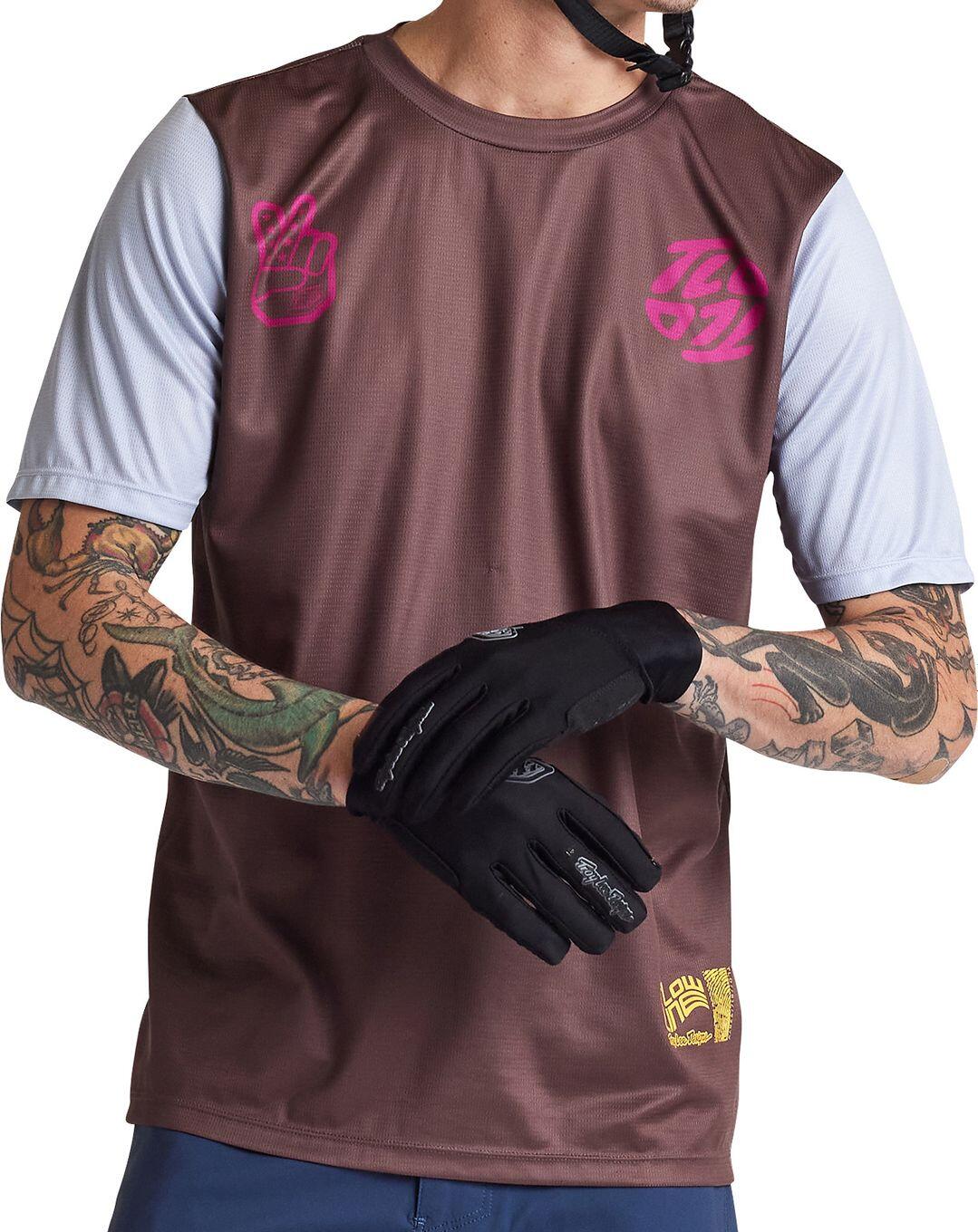 Troy Lee Designs Flowline Maglia a maniche corte Grigio/Marrone 2/6