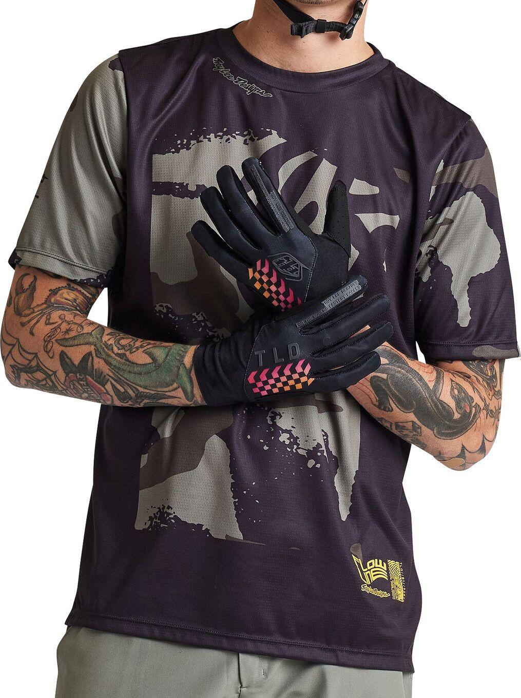 Troy Lee Designs Flowline Maglia a maniche corte Nero/Verde 3/7