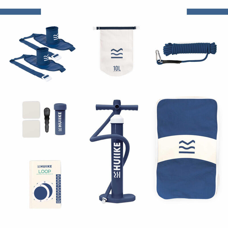 Anneau Gonflable 6 Personnes avec Accessoires, Jusqu'à 420 kg, 3,05 m, Blanche 3/10