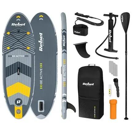 Deska SUP pompowana do pływania 244 cm wiosło Rebel zestaw pompka plecak