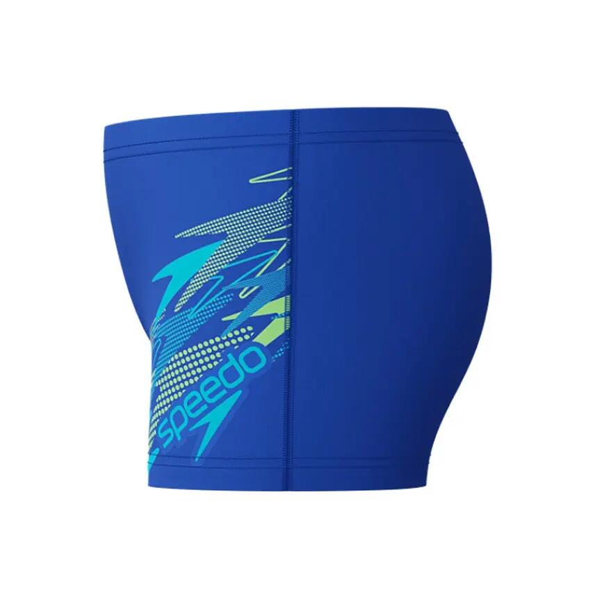 Maillot - Natation - Garçon - Aquashort Medley Logo - Bleu royal vert 6/7