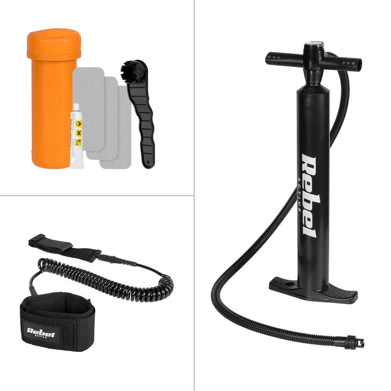 Set placa gonflabila SUP REBEL ACTIVE PADDLE RBA-4511, 244 x 76 x 10 cm