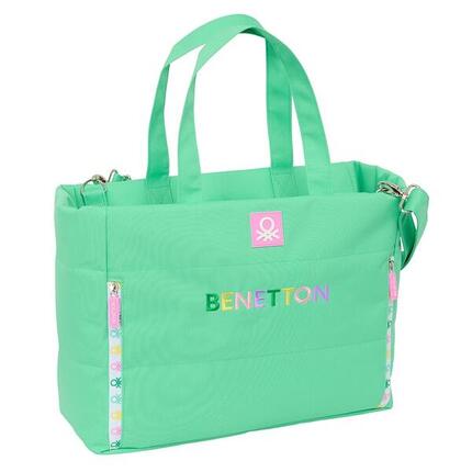 Sac de sport Benetton pour adulte avec poche pour ordinateur portable, rose